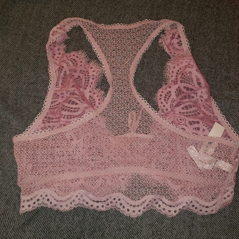 BUY 1 GET 1 FREE NWT VICTORIA SECRET PINK LACE BRA - Picture 5 of 6